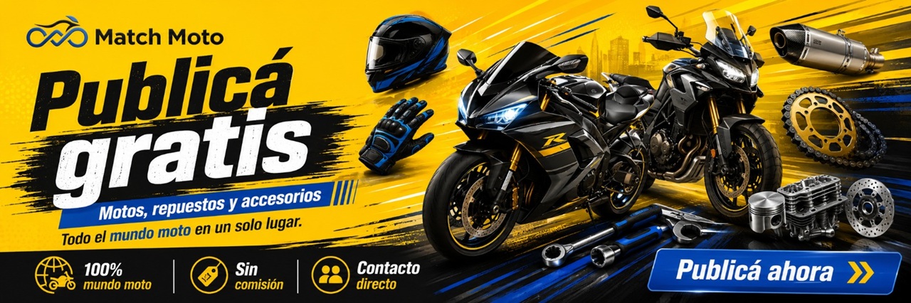 Publicá gratis en Match Moto — motos, repuestos y accesorios